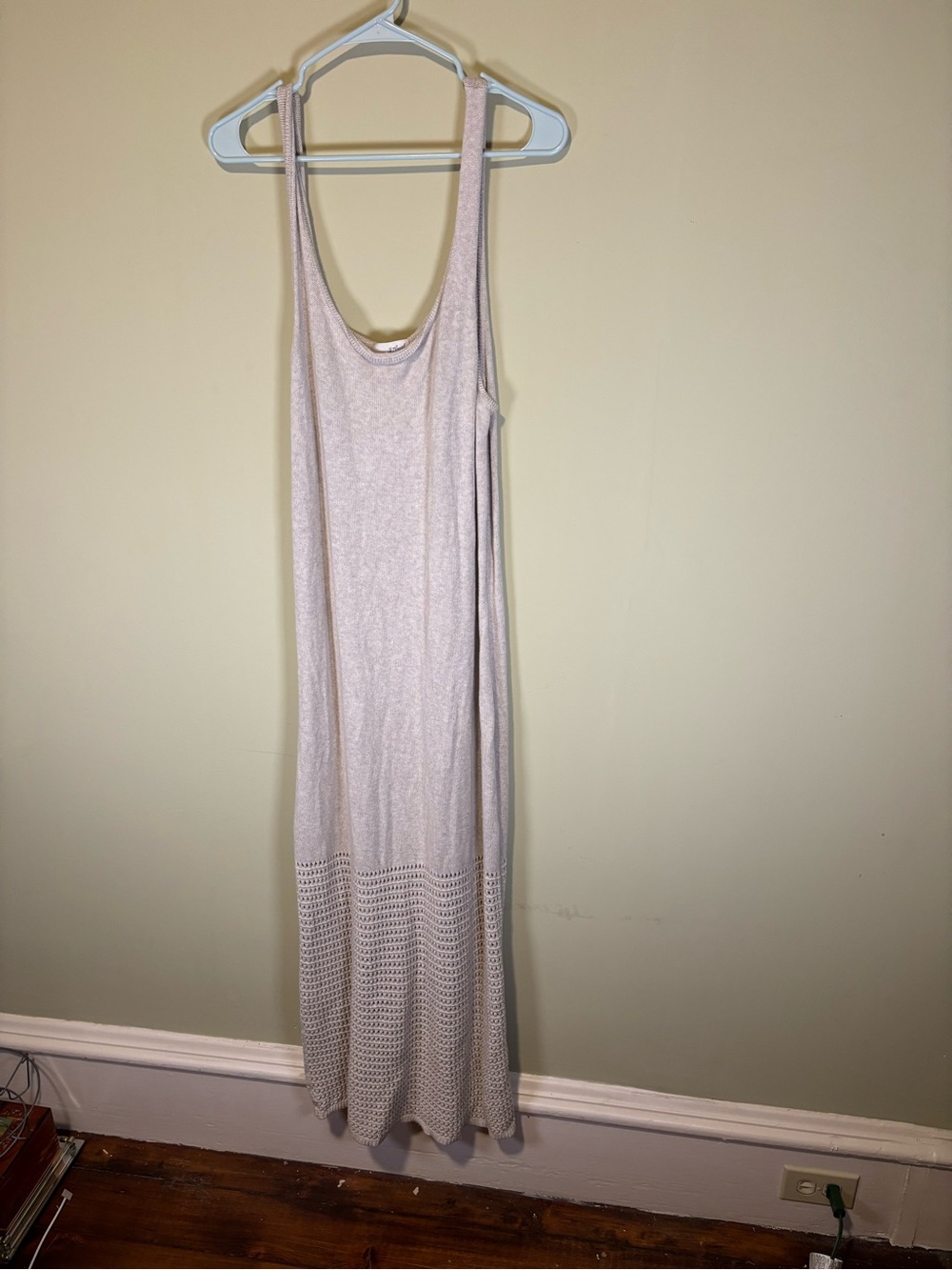 Universal thread Sleeveless cream knit Maxi Dress